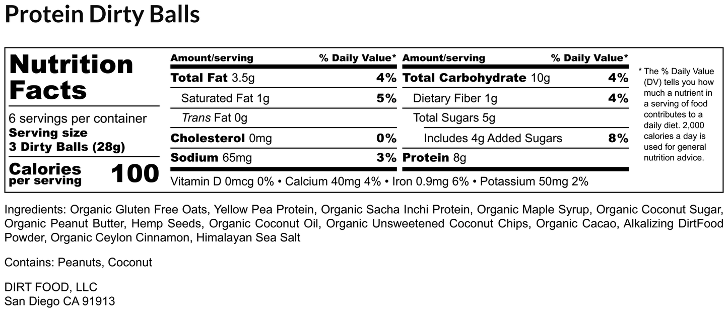 Protein Dirty Balls